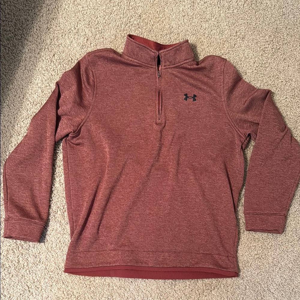 Under Armour Maroon Quarter-Zip Pullover